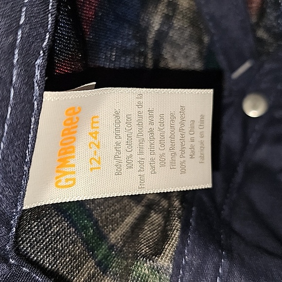 Gymboree Teachers Favorite Multi quilted plaid red/bl/ 12-24 M/M (26-30lbs) NWT - Picture 10 of 14